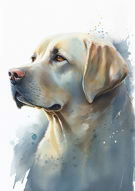 Labrador Watercolor Animal