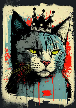 Pop Art Cat Portrait