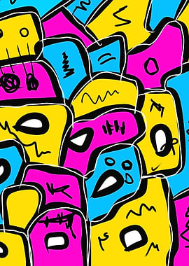 Abstract Pop Art Pattern