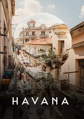 Havana Cuba Abstract