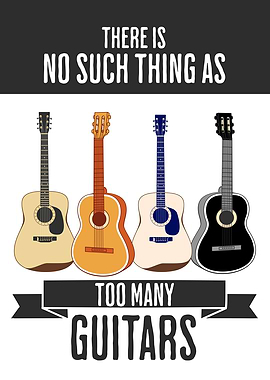 TOO MANY ACOUSTIC GUITARS