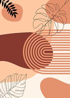 Brown Nature Boho Art