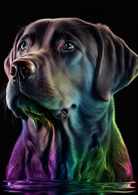 Labrador Illustration Colo