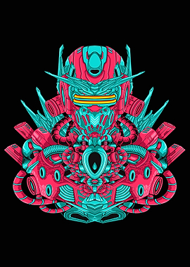 Military futuristic robot