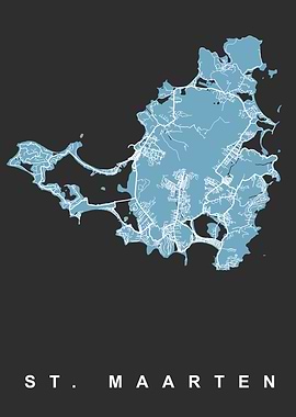 ST MAARTEN ISLAND MAP