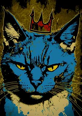 Pop Art Cat Portrait