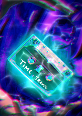 Retro Time Travel cassette