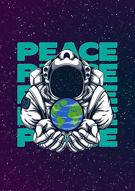 Astronaut Peace Earth