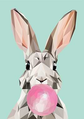 bubblegum animal bunny