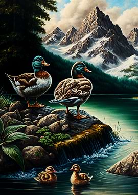 Painting Mountain Duck