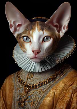 Cornish Rex Queen Cat