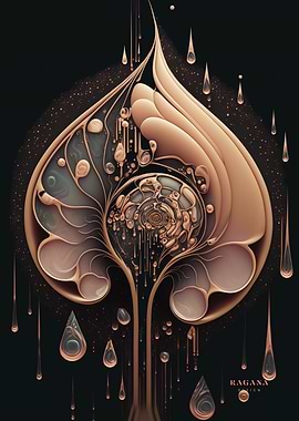 Rose Gold Fibonacci Style