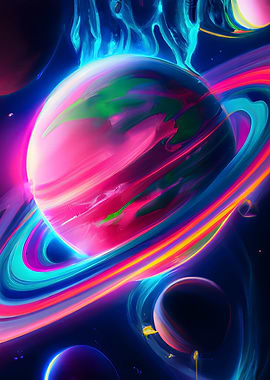 Color Splashed Planet