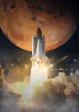 rocket launch surreal