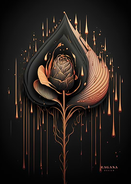 Rose Gold Fibonacci Style