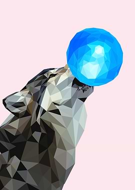 bubblegum animal wolf