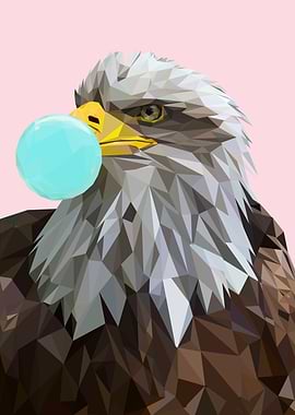 bubblegum animal eagle