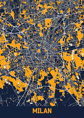 Milan City Map