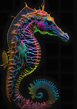 Colorful Seahorse