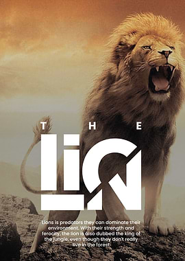 QUOTE LION POSTER