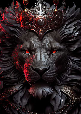 angry lion king red eyes