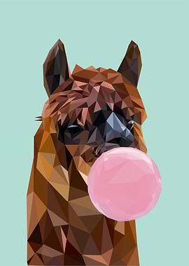 bubblegum animal alpaca