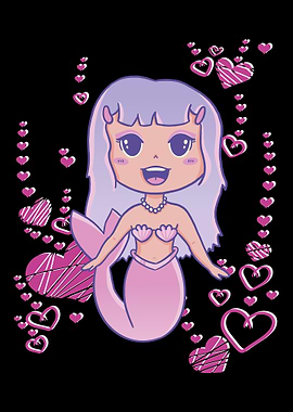 Mermaid heart love