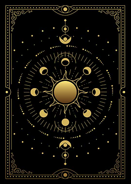 Tarot sun and moon orbit