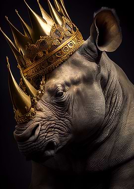 black rhinoceros crown