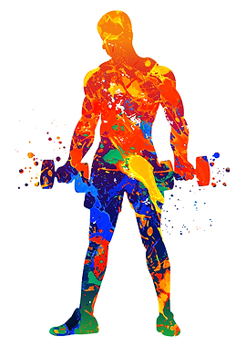 Male Lifting Weights