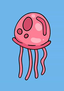 Jelly Fish Sea Minimalist