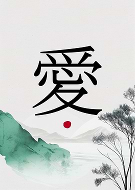 Love in Japanese Kanji