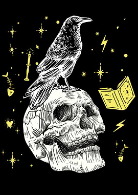 Occult Magic Vibes Raven
