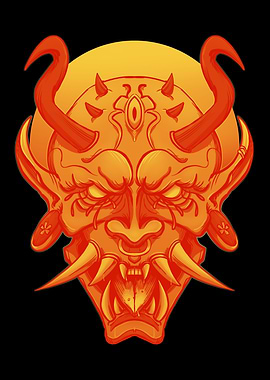 Japanese Hannya Mask