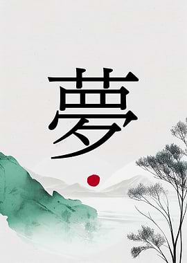 Dream in Japanese Kanji
