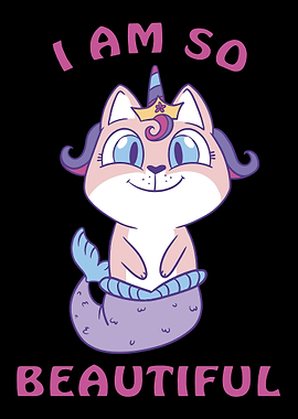 I am a beautiful cat merma