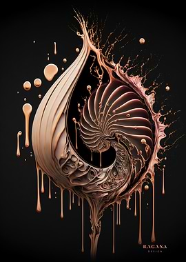 Rose Gold Fibonacci Style