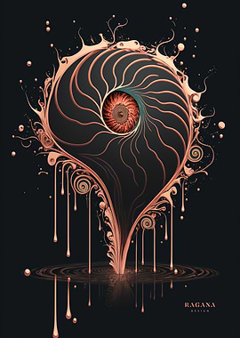 Rose Gold Fibonacci Style