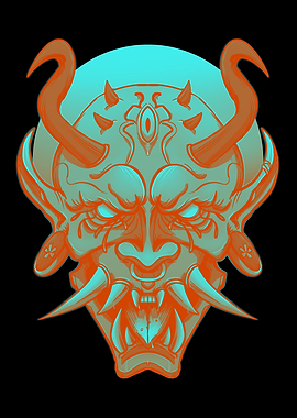 Japanese Hannya Mask