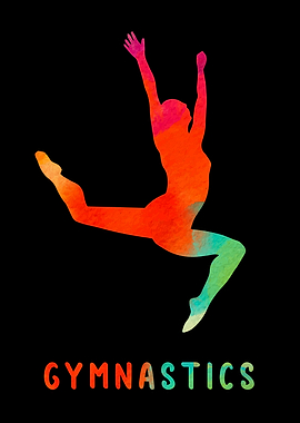 Gymnastics Girl Colorful