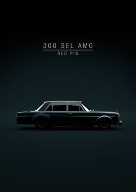 1971 300 SEL AMG Red Pig
