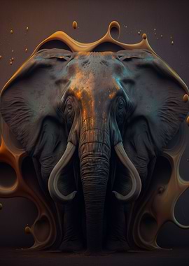Elephant Abstract