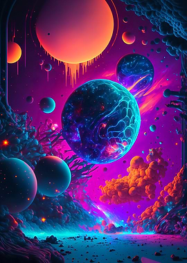 Surreal Space Landscape