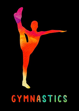 Gymnastics Girl Colorful