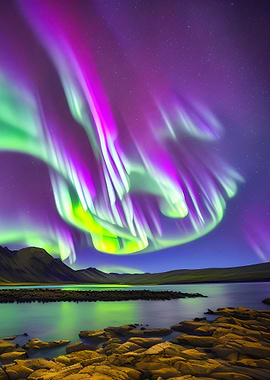 aurora borealis reflection
