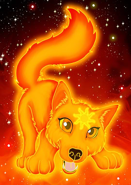 Cute Solar Wolf