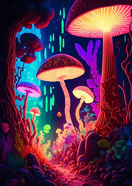 Psychedelic Forest Art