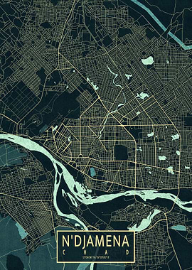 N Djamena City Map Summer