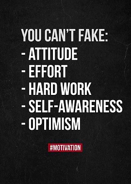 Attitude Effort Optimism