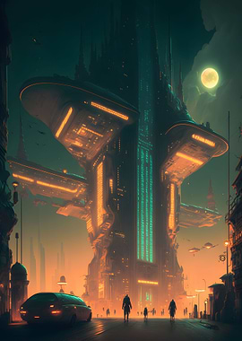 Futuristic City Building